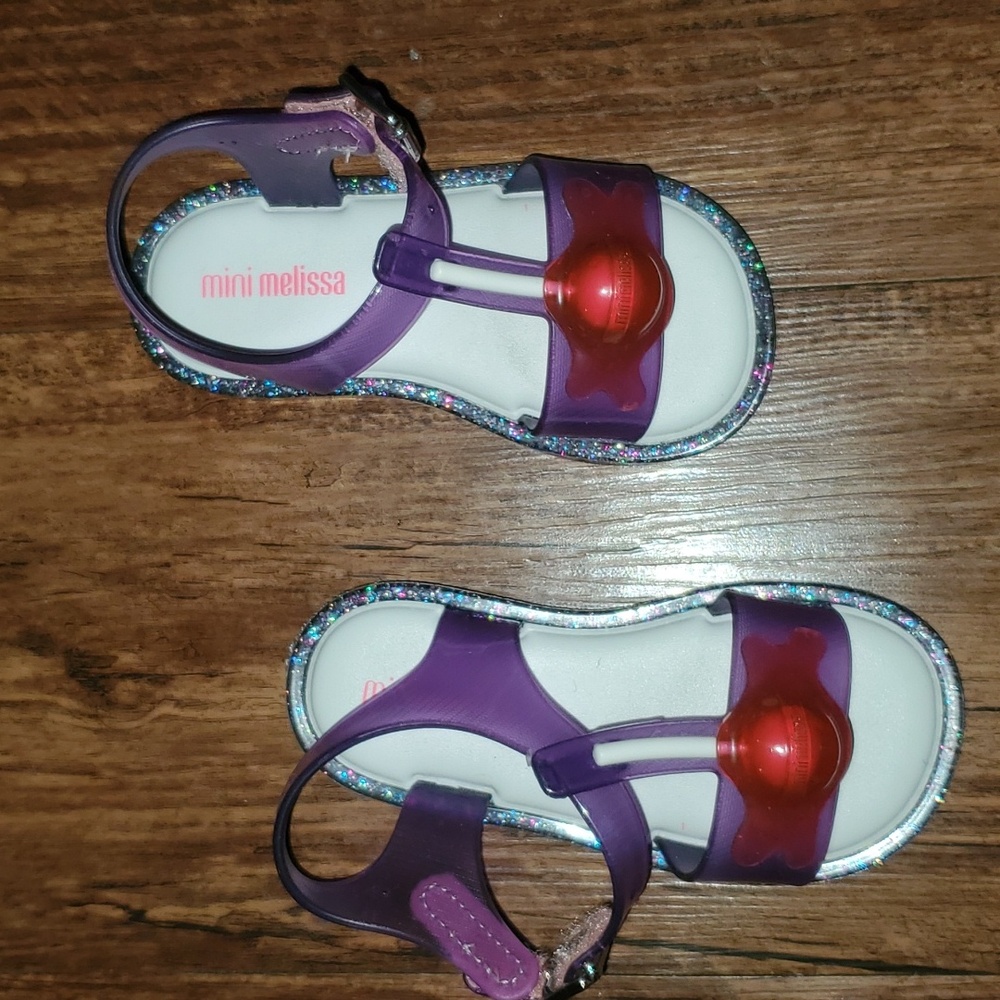 New Mini Melissa Lollipop Sandals Size 7 - Picture 2 of 10